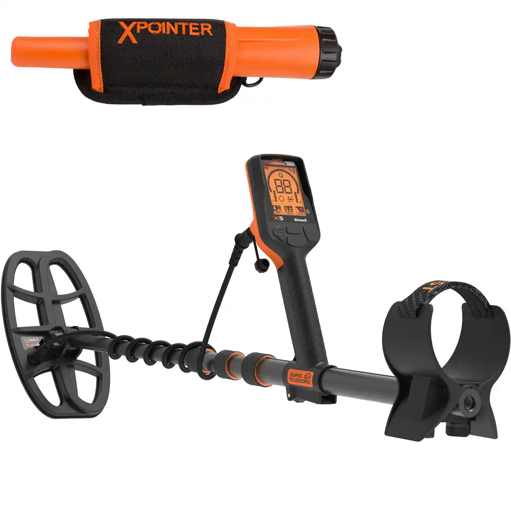 Quest X5 IDmaxX metaaldetector met gratis XPointer pinpointer