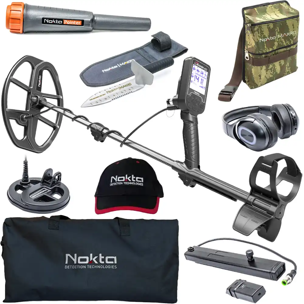 Nokta The Legend metaaldetector pro met heel veel accessoires