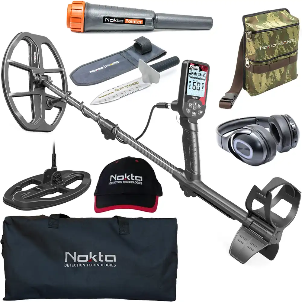 Nokta Triple Score metaaldetector Pro aanbieding met veel accessoires