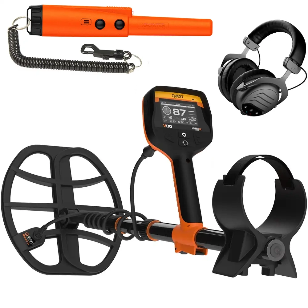 Quest V80 metaaldetector + gratis XPointer Orange pinpointer
